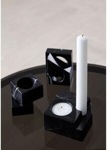 Woud - Jeu de dés 3 Candle Holder Black Marble - Lampemesteren