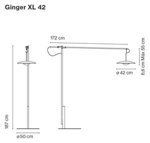 Marset - Ginger XL 42 Stojací Lampa Oak - Lampemesteren
