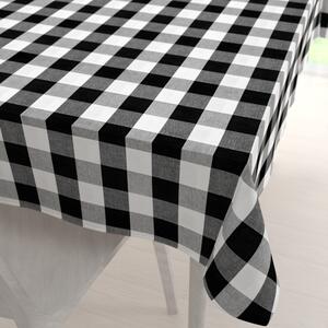 Biante Bavlněný obdélníkový ubrus Olivia OL-004 Černo-bílá kostka velká 50x100 cm