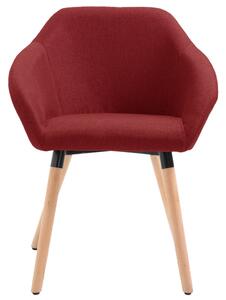 Jídelní židle Gurdon - 2ks - textil | vínové