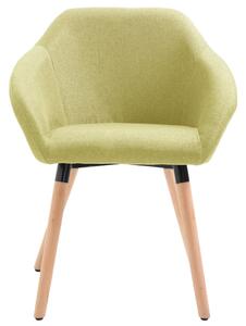 Jídelní židle Gurdon - 2ks - textil | zelené