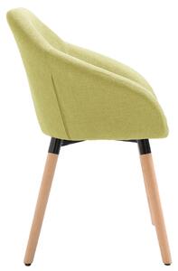 Jídelní židle Gurdon - 2ks - textil | zelené