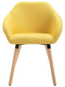 Jídelní židle Gurdon - 2ks - textil | žluté