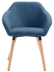 Jídelní židle Gurdon - 2ks - textil | modré