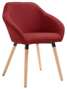 Jídelní židle Gurdon - 2ks - textil | vínové