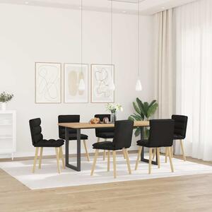 Jídelní židle 6 ks černé textil 3315665