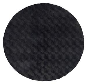 Obsession, Kusový koberec Diamond Cut 800 Anthrazit kruh, 120x120, černá, ložnice