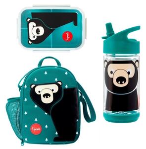 3 Sprouts Školní set Bear Teal