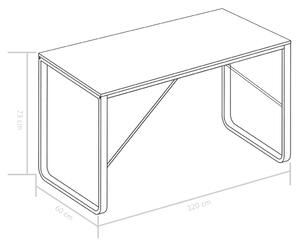 PC stůl Atlanta | černý/dub - 120 x 60 x 73 cm