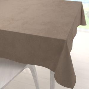 Biante Velký sametový čtvercový ubrus Velvet Premium SVP-005 Světle hnědý 180x180 cm
