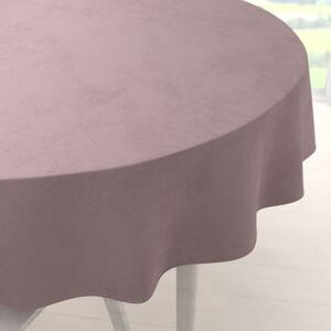 Biante Sametový kulatý ubrus Velvet Premium SVP-002 Starorůžový Ø 110 cm