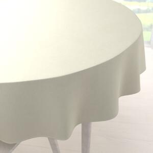 Biante Sametový kulatý ubrus Velvet Premium SVP-003 Smetanový Ø 100 cm