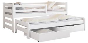 Dětská dvoulůžková postel se zásuvkami Pilksis 90, Barva: bílá Mirjan24 5903211275593