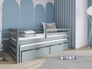 Dětská dvoulůžková postel se zásuvkami Pilksis 90, Barva: bílá Mirjan24 5903211275593