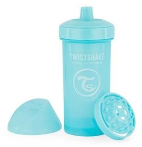 Twistshake Netekoucí láhev s pítkem 360 ml 12 m+, modrá