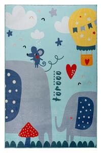 Obsession, Dětský kusový koberec Magic Kids ML 105 Cuel, 115 x160, modrá, dětský pokoj