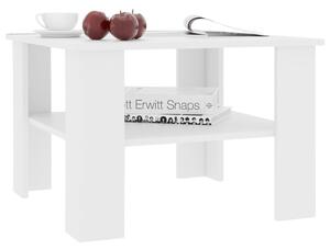 Konferenční stolek Awake - dřevotříska - bílý | 60x60x42 cm