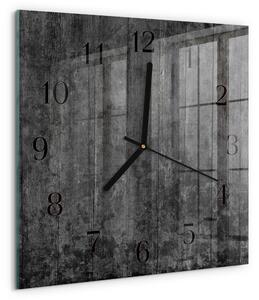 Skleněné hodiny na stěnu Dřevo zskc-30x30-00182627