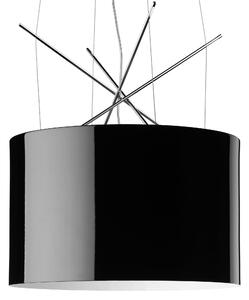 Flos F5931030 Ray S, závěsné svítidlo s černým širmem, 1x205W E27, prům. 43cm