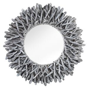 Nástěnné zrcadlo Riviera, 80 cm, šedé