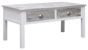 Konferenční stolek - šedý -dřevo | 100x50x45 cm
