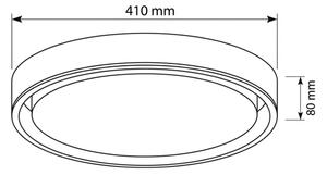 Brilagi - LED Stmív. svítidlo MATTEO LED/48W/230V 3000-6500K pr. 41 cm zelená+DO