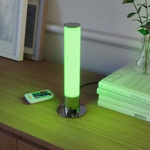 Lindby - Fria Stolní Lampa Smart Home Transparent/Chrome - Lampemesteren