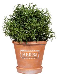 Keramický květináč s podmiskou Herbs