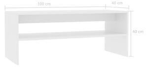 Konferenční stolek Christop - dřevotříska - bílý | 100x40x40 cm