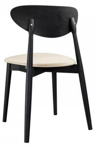 Čalouněná jídelní židle KT65/C, Potah: Magic Velvet 2205, Barva dřeva: czarny Mirjan24 5903211313561
