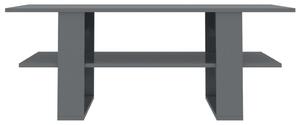 Konferenční stolek - šedý vysoký lesk - dřevotříska | 110x55x42 cm