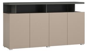 Komoda do obývacího pokoje (typ 43) SERIO Congo-antracit/černá