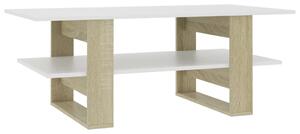 Konferenční stolek bílý dub sonoma -dřevotříska | 110x55x42 cm