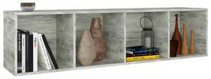 Knihovna/TV skříň - betonově šedá | 36x30x143 cm
