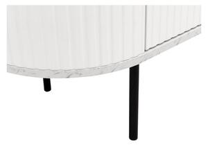 TV stolek/skříňka Niruki, Barva: bílá/bílý mramor Mirjan24 5903211315626