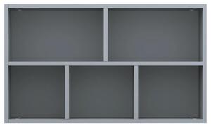 Knihovna/příborník - šedá | 50x25x80 cm