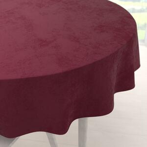 Biante Sametový kulatý ubrus Velvet Premium SVP-010 Tmavě vínový Ø 110 cm