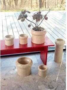 OYOY Living Design - Aki Pot Large Offwhite/Red - Lampemesteren