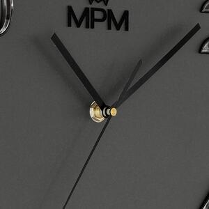 Dřevěné designové hodiny černé/grafitové MPM Timber Simplicity - D
