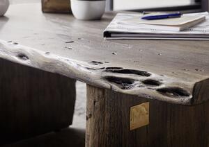 WOODLAND Konferenční stolek 120x60 cm, šedá, akácie