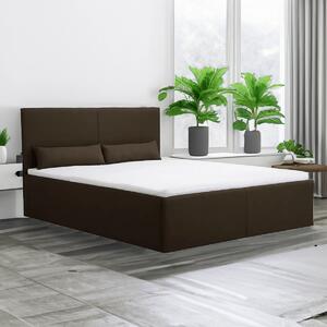 Čalouněná postel s úložným prostorem KARL 120x200 cm Tmavě hnědá