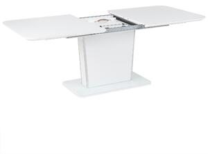 Rozkládací jídelní stůl 160/200 x 90 cm bílý SUNDS