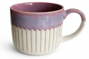 Penerini coffee Keramický hrnek Mugs Gray stripes 420 ml