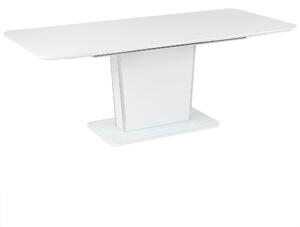Rozkládací jídelní stůl 160/200 x 90 cm bílý SUNDS