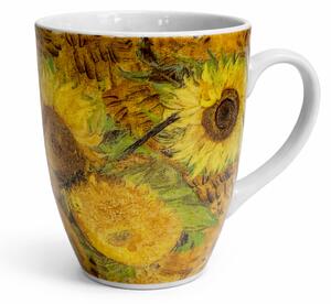 Karlovarský porcelán Hrnek Eva Van Gogh Slunečnice/autoportrét 320 ml