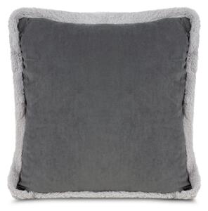 VÁNOČNÍ DEKORAČNÍ POVLAK NA POLŠTÁŘ BOW 1KS 45X45 CM TMAVĚŠEDÁ