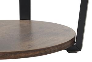 Odkládací stolek tmavé dřevo / černá ORICK