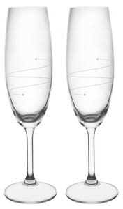 Sklenice Vlnka 0,22 l sekt 2 ks