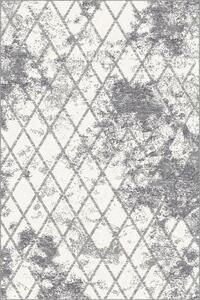 Agnella Kusový koberec FD Sensi Delin Perla Geometrický šedý Rozměr: 80x150 cm