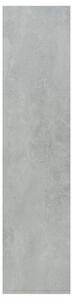 Knihovna/příborník - betonově šedá | 66x30x130 cm